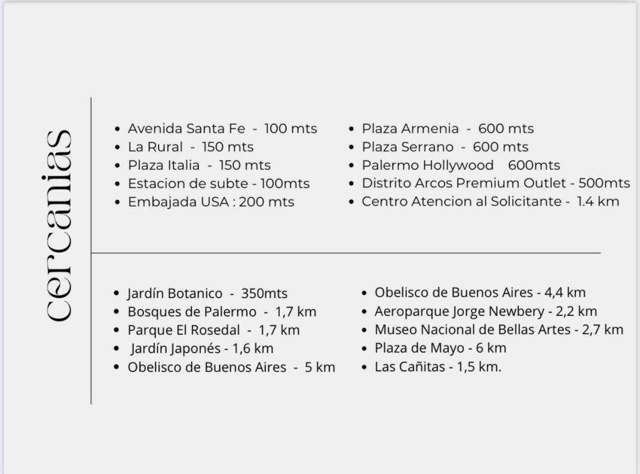 Apartment Monoambiente Borges Palermo Soho Buenos Aires